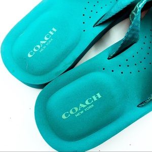 Coach Shoes - Coach | Teal Flip Flops Coach Shoes - Coach | Teal Flip Flops